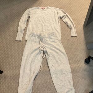 PJ Salvage Speckled Cream Sweater Jogger Set